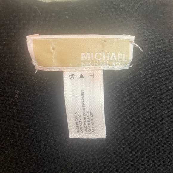 Michael Kors Black Knit Poncho - Picture 8 of 8